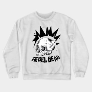 Rebel Head and Font Crewneck Sweatshirt